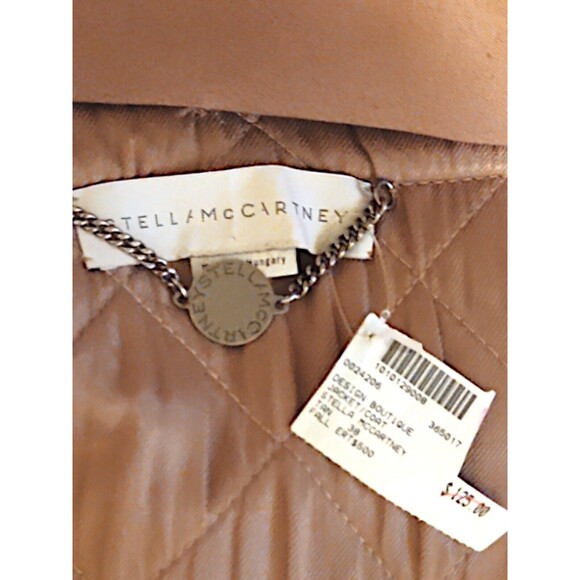 Stella McCartney Brige Sleeveless Wool Quilted Hooded Button Up Vest Sz 38 - Picture 3 of 7